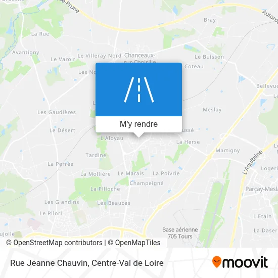 Rue Jeanne Chauvin plan