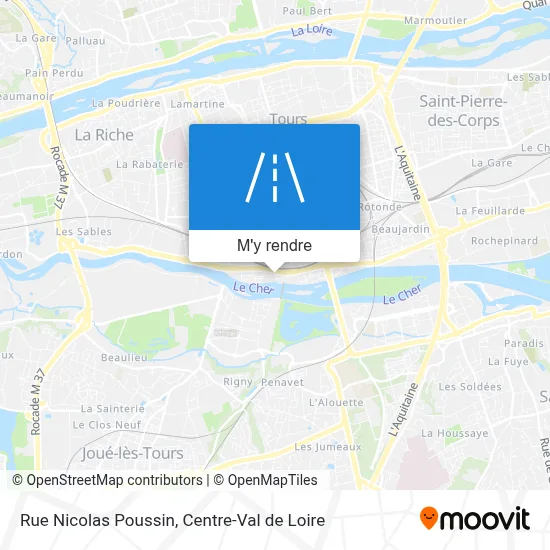Rue Nicolas Poussin plan