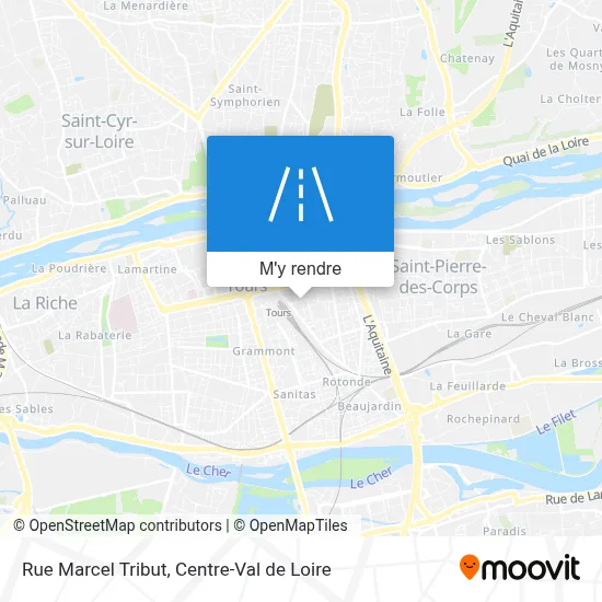 Rue Marcel Tribut plan