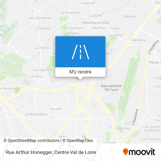 Rue Arthur Honegger plan