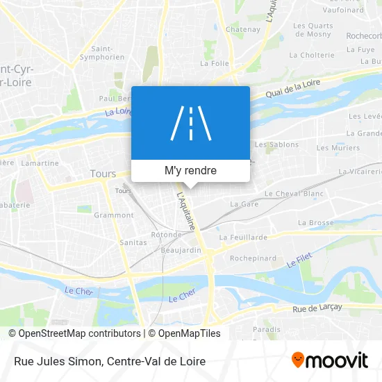 Rue Jules Simon plan