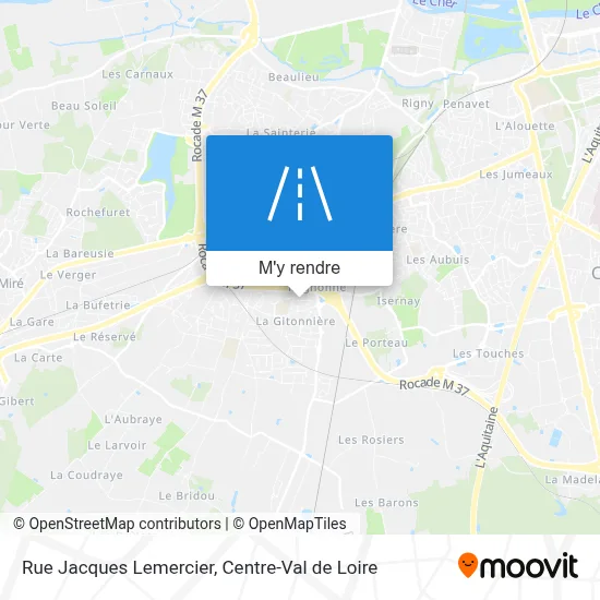Rue Jacques Lemercier plan