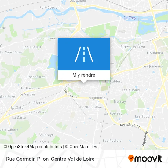 Rue Germain Pilon plan