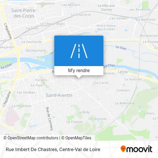 Rue Imbert De Chastres plan