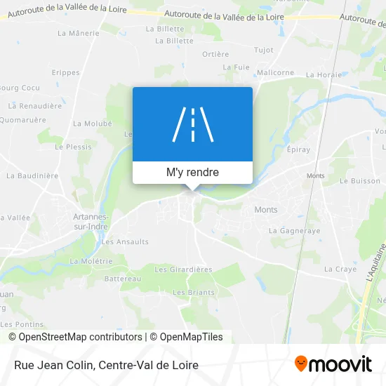 Rue Jean Colin plan
