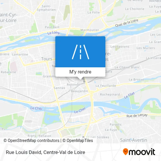 Rue Louis David plan