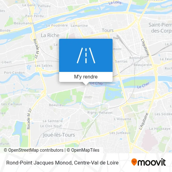 Rond-Point Jacques Monod plan