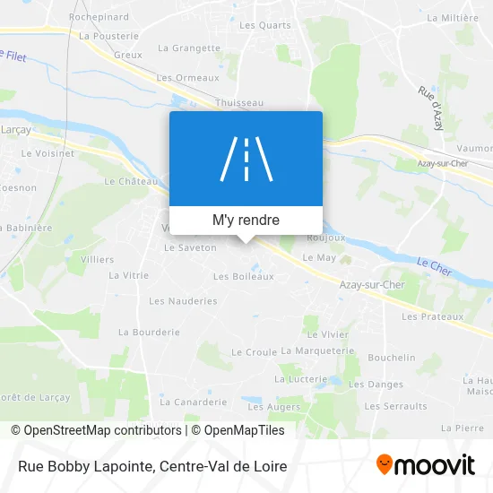 Rue Bobby Lapointe plan