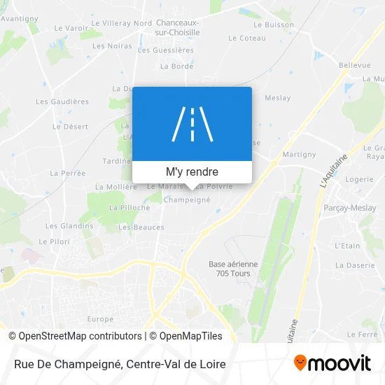 Rue De Champeigné plan