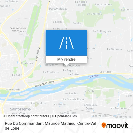 Rue Du Commandant Maurice Mathieu plan