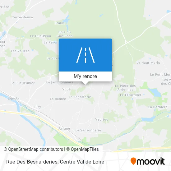 Rue Des Besnarderies plan