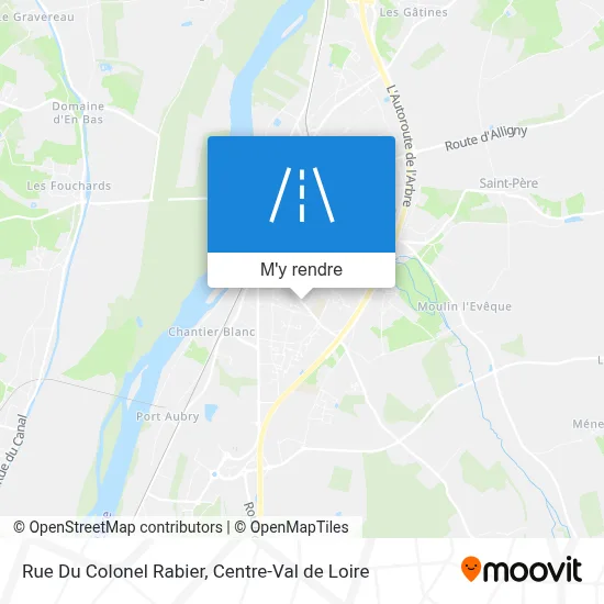 Rue Du Colonel Rabier plan