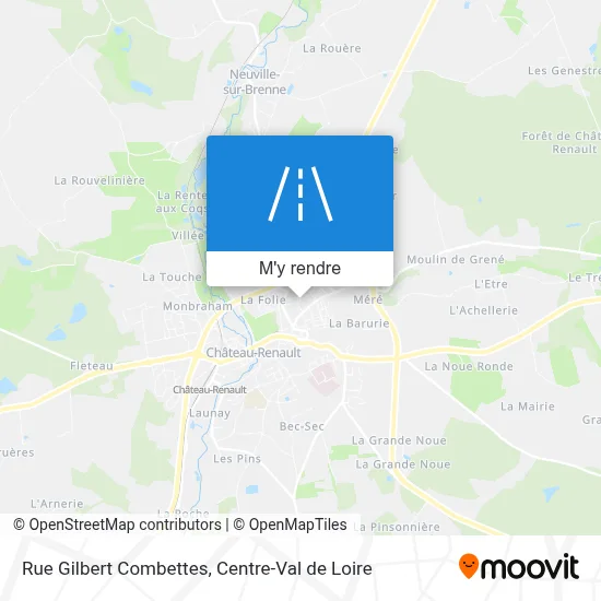Rue Gilbert Combettes plan