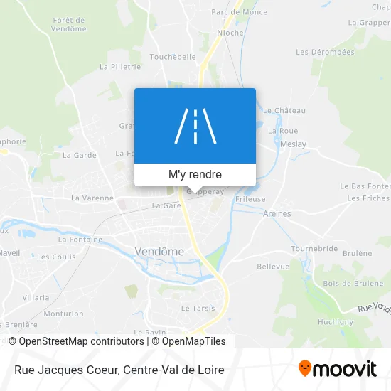 Rue Jacques Coeur plan
