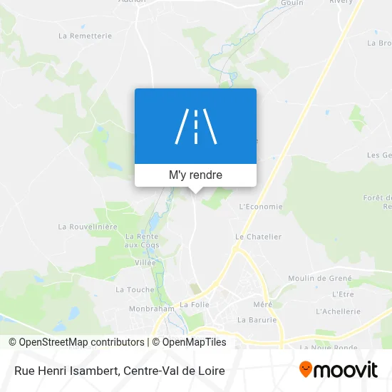 Rue Henri Isambert plan
