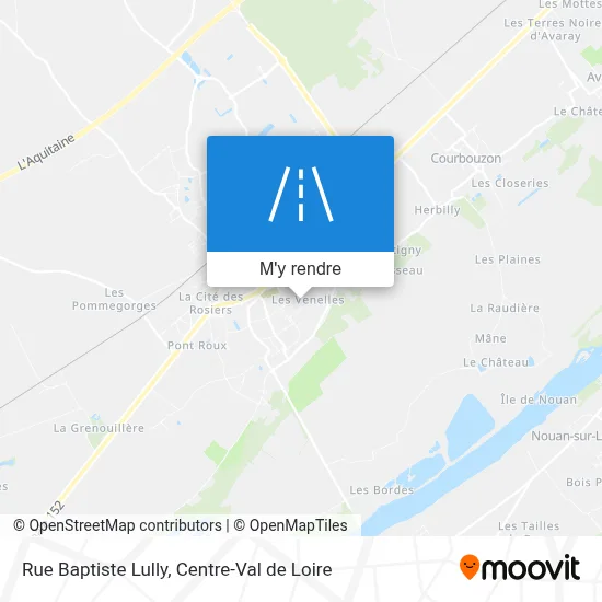 Rue Baptiste Lully plan