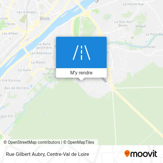 Rue Gilbert Aubry plan