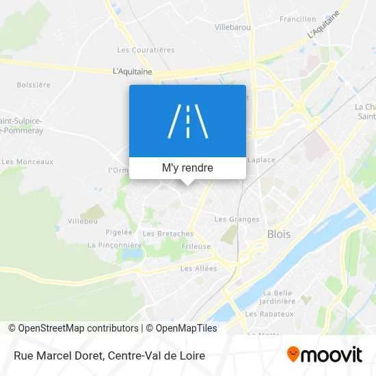 Rue Marcel Doret plan