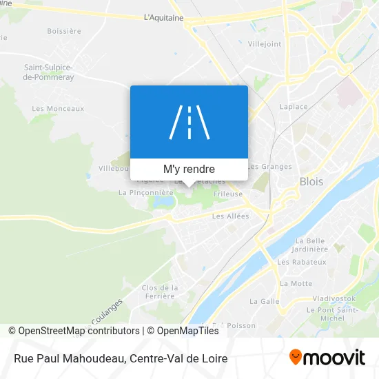 Rue Paul Mahoudeau plan
