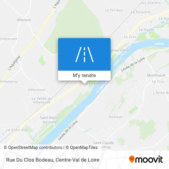 Rue Du Clos Bodeau plan