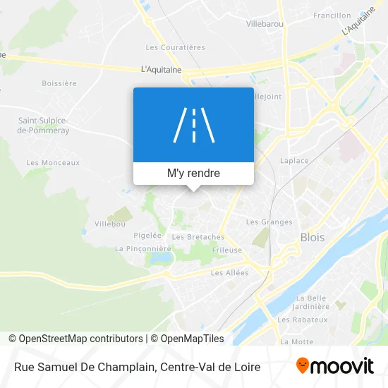 Rue Samuel De Champlain plan