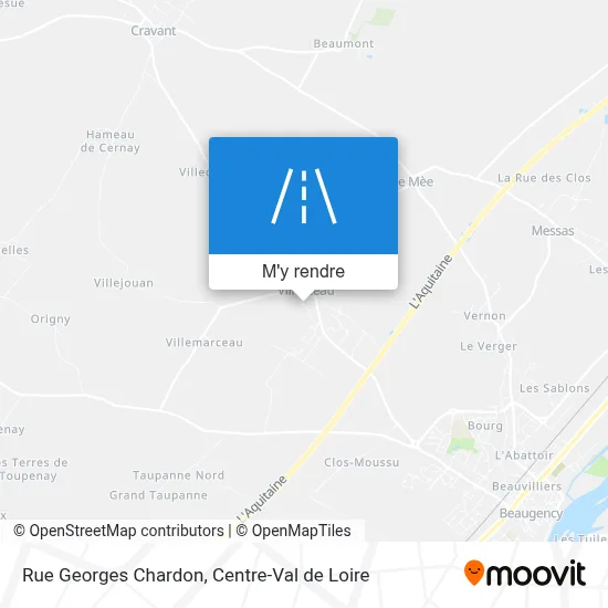 Rue Georges Chardon plan