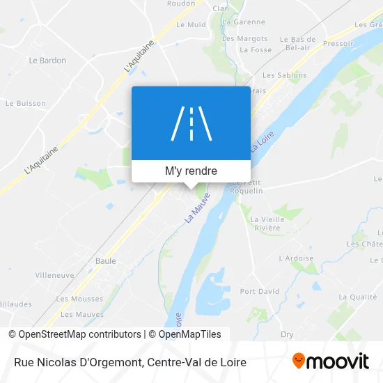 Rue Nicolas D'Orgemont plan
