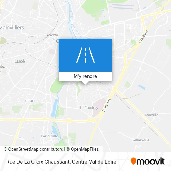 Rue De La Croix Chaussant plan
