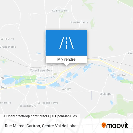 Rue Marcel Cartron plan