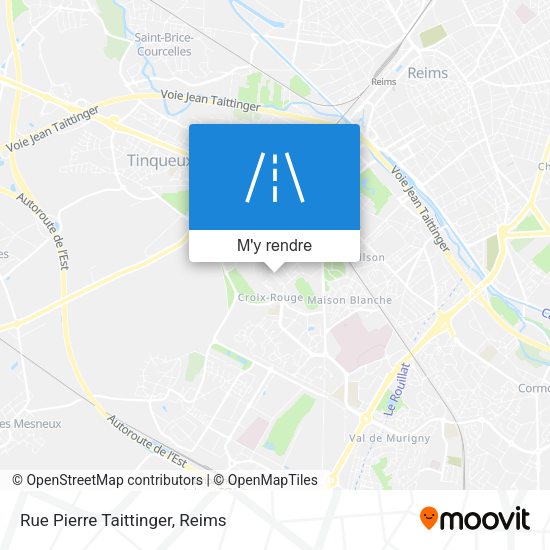 Rue Pierre Taittinger plan