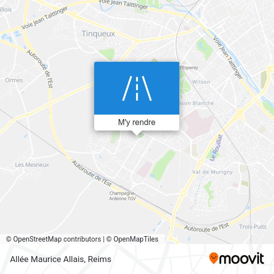 Allée Maurice Allais plan