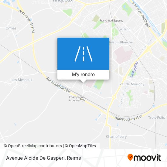 Avenue Alcide De Gasperi plan