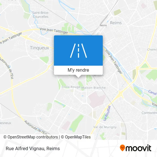 Rue Alfred Vignau plan