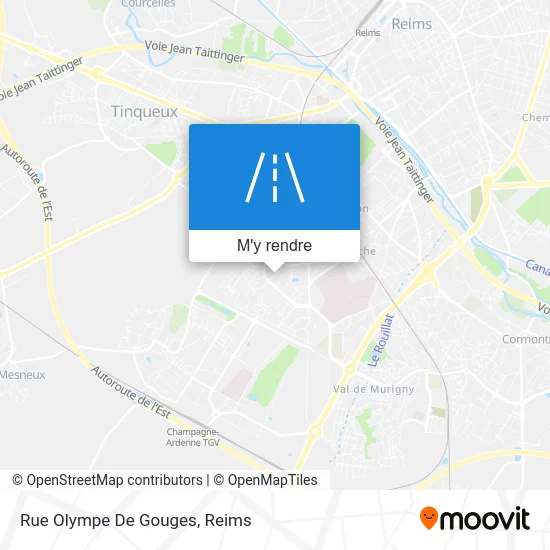 Rue Olympe De Gouges plan