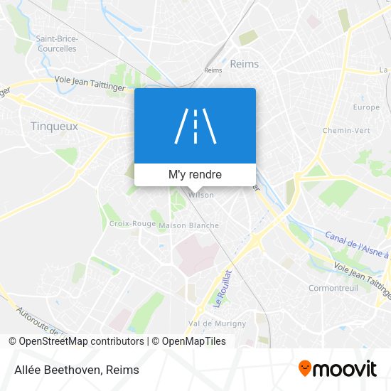 Allée Beethoven plan