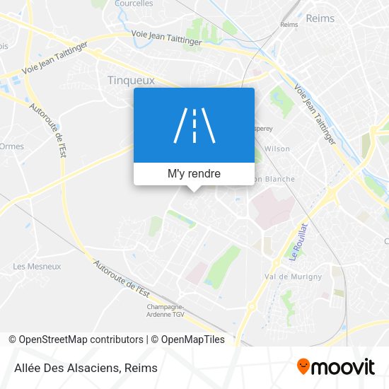Allée Des Alsaciens plan