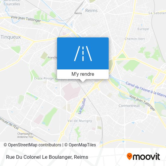 Rue Du Colonel Le Boulanger plan