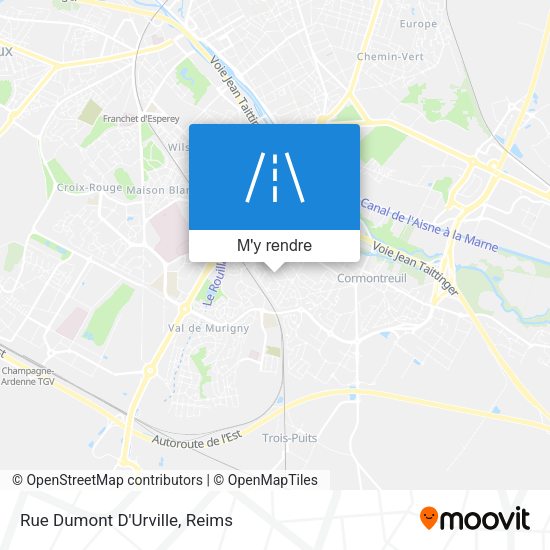 Rue Dumont D'Urville plan