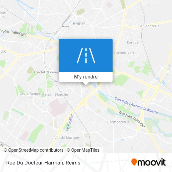 Rue Du Docteur Harman plan