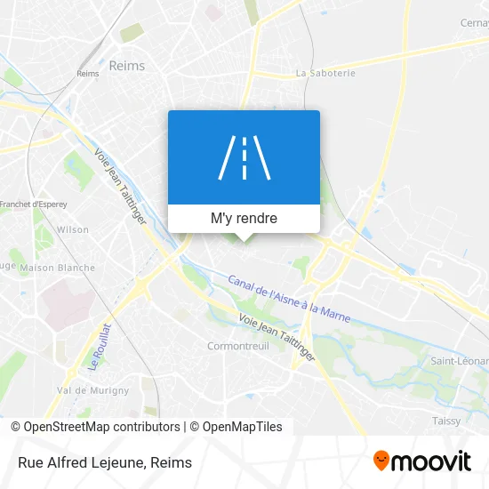 Rue Alfred Lejeune plan
