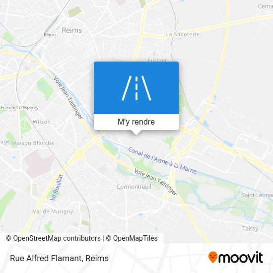 Rue Alfred Flamant plan