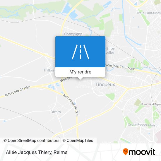 Allée Jacques Thiery plan