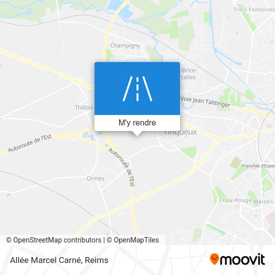 Allée Marcel Carné plan