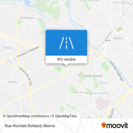 Rue Romain Rolland plan