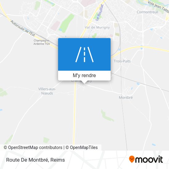 Route De Montbré plan