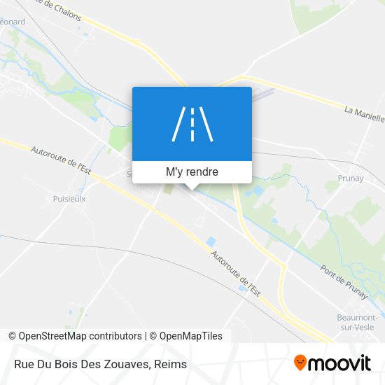 Rue Du Bois Des Zouaves plan
