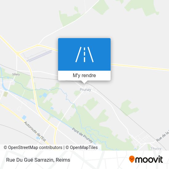 Rue Du Gué Sarrazin plan