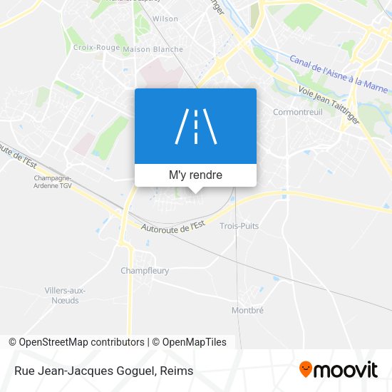 Rue Jean-Jacques Goguel plan