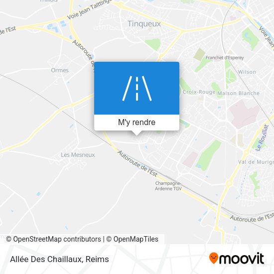 Allée Des Chaillaux plan