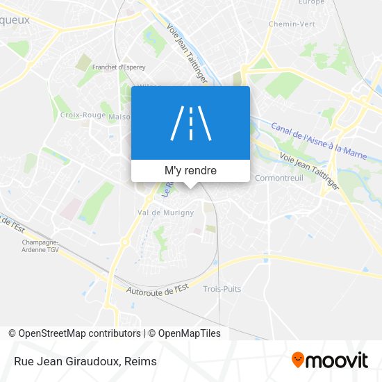 Rue Jean Giraudoux plan